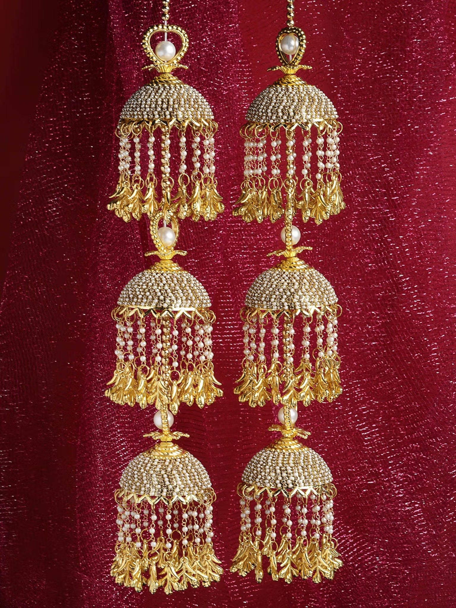 A Beautiful Traditional Punjabi Golden kaleere for Women/Kaleera/Kalera/Bridal